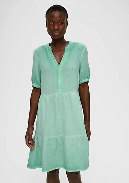 s.Oliver Minikleid Crinkle-Kleid mit Volants im Loose Fit Volants, Waschung günstig online kaufen