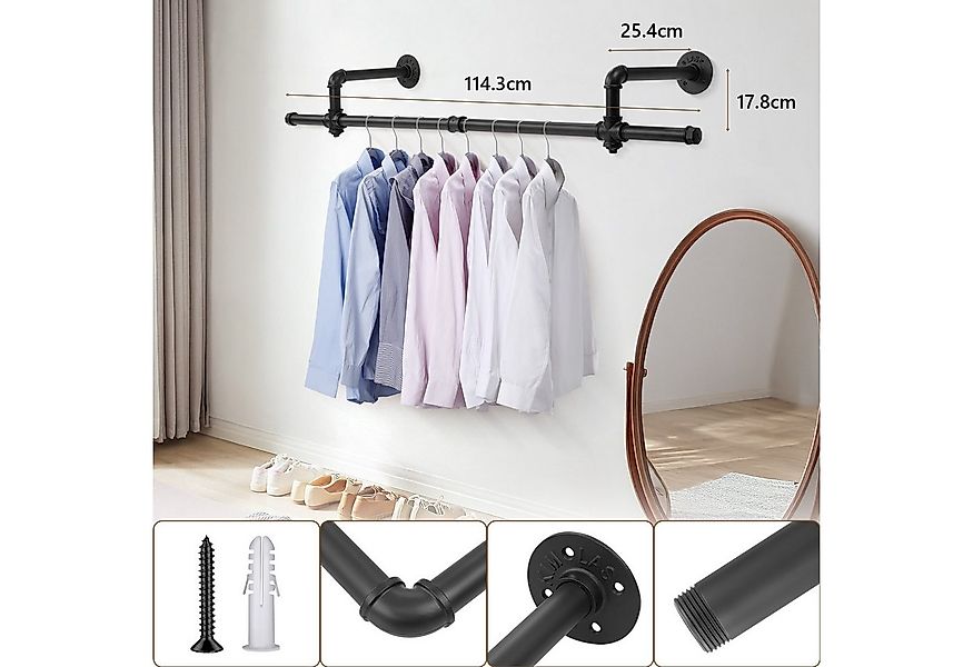DOPWii Kleiderstange Wandgarderobe, Kleiderständer für die Wand, 50 kg Bela günstig online kaufen