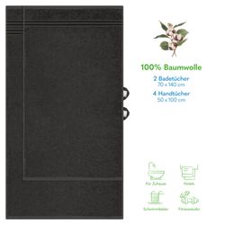 HAMMETEX Handtuch Set 6-teiliges Handtuch Set, günstig online kaufen