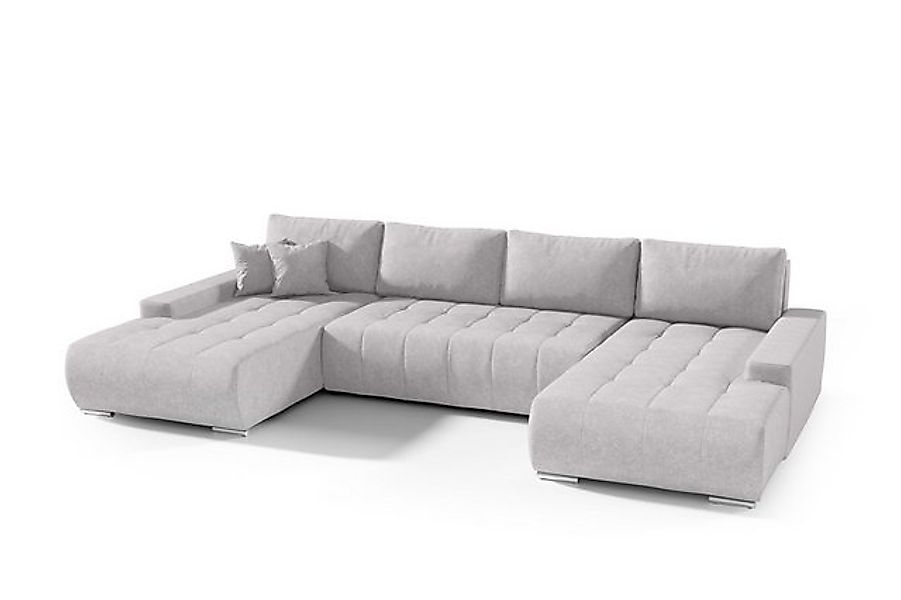 Fun Möbel Wohnlandschaft Sofa mit Schlaffunktion VOGAR in Stoff, inkl. Bett günstig online kaufen