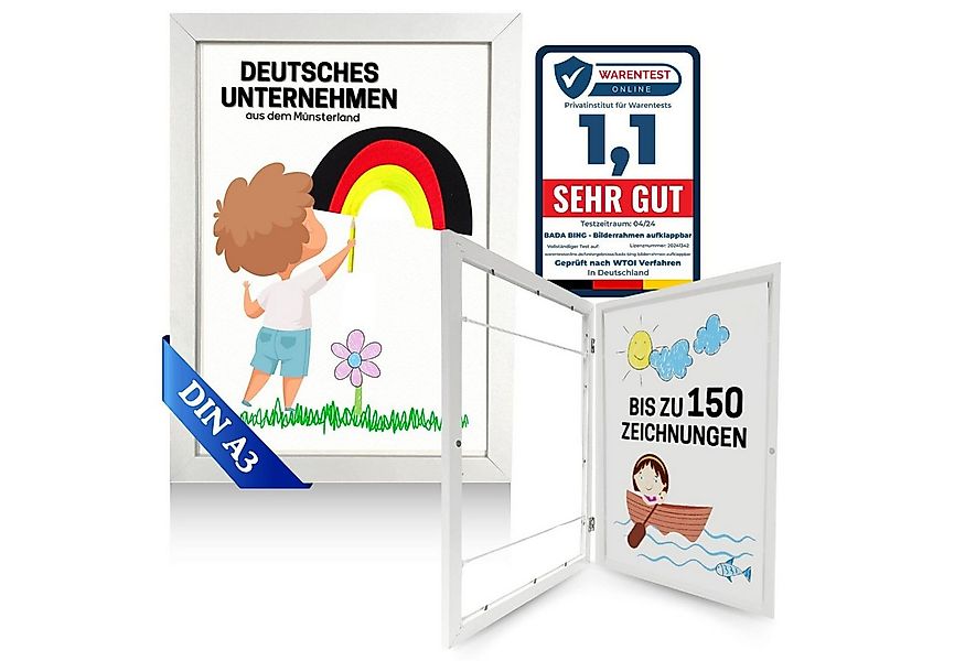 Bada Bing Bilderrahmen zum Basteln für Kinderbilder Aufbewahren von Bildern günstig online kaufen