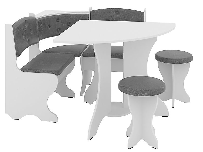 Rodnik Eckbankgruppe Bayar, (Set, 4-tlg., 1xEckbank, 1xEsstisch, 2x Hocker) günstig online kaufen