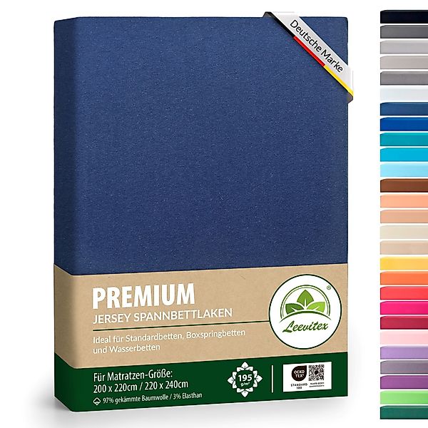 leevitex® Spannbettlaken Spannbettlaken Premium Elasthan, Gummizug: günstig online kaufen