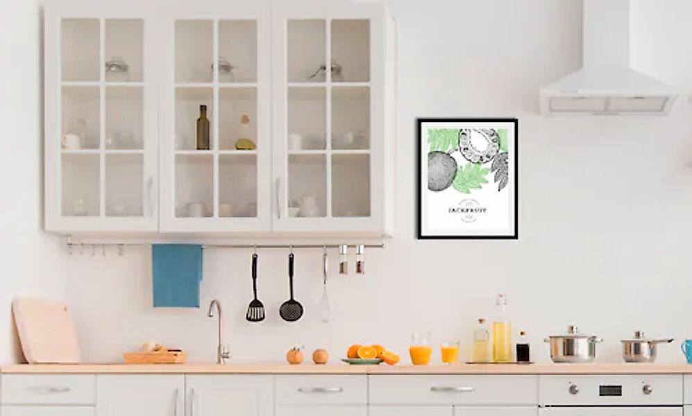 queence Bild »Jackfruit«, Obst-Obst Bilder-Schriftzug-Figuren-Abstrakt, (1 günstig online kaufen