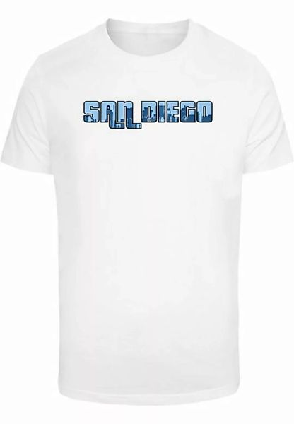 Merchcode T-Shirt Merchcode Herren Grand San Diego Skyline T-Shirt Round Ne günstig online kaufen