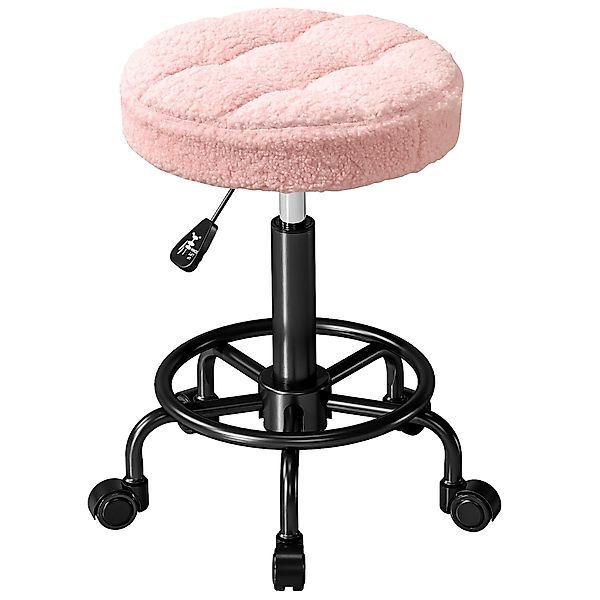HOMCOM Rollhocker höhenverstellbar Drehhocker 50-66 cm Arbeitshocker 360° d günstig online kaufen