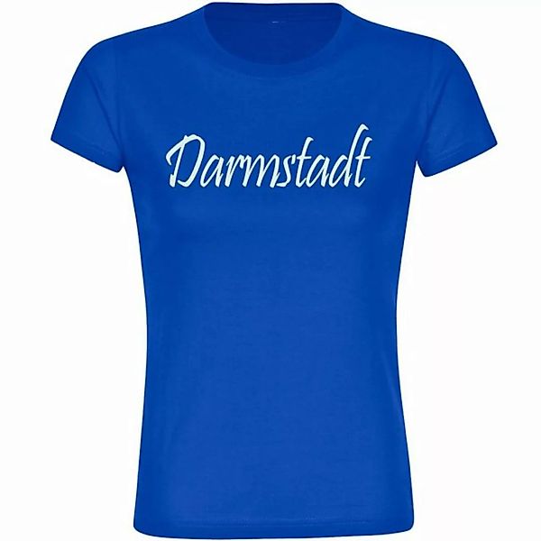 multifanshop T-Shirt Damen Darmstadt - Schriftzug - Frauen günstig online kaufen