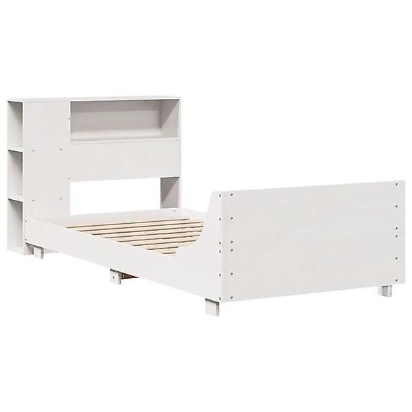 vidaXL Massivholzbett ohne Matratze Weiß 75x190 cm Kiefernholz 3323675 günstig online kaufen