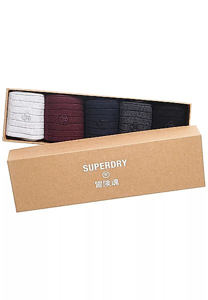 Superdry Socken Fünferpack CASUAL RIB SOCK GIFT SET Dark Multi günstig online kaufen