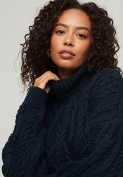 Superdry Strickpullover VINTAGE HIGH NECK CABLE günstig online kaufen