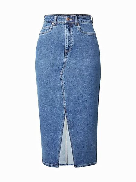 Vero Moda Sommerrock Wadenlanger Denim Jeansrock mit Schlitz 5-Pocket 7521 günstig online kaufen