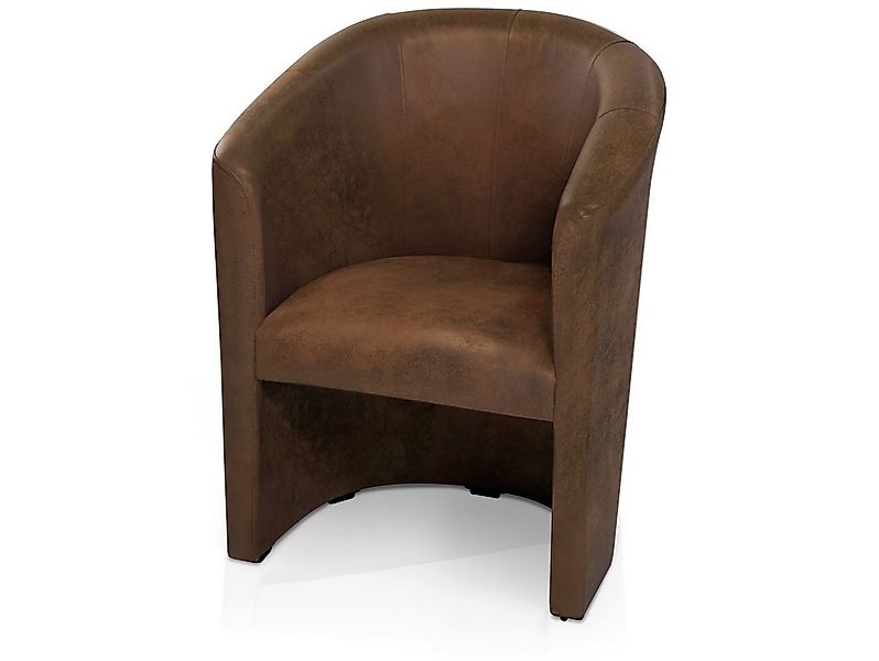 Moebel-Eins Sessel, ABIZA Cocktailsessel, Material Kunstfaser, Gobi braun günstig online kaufen