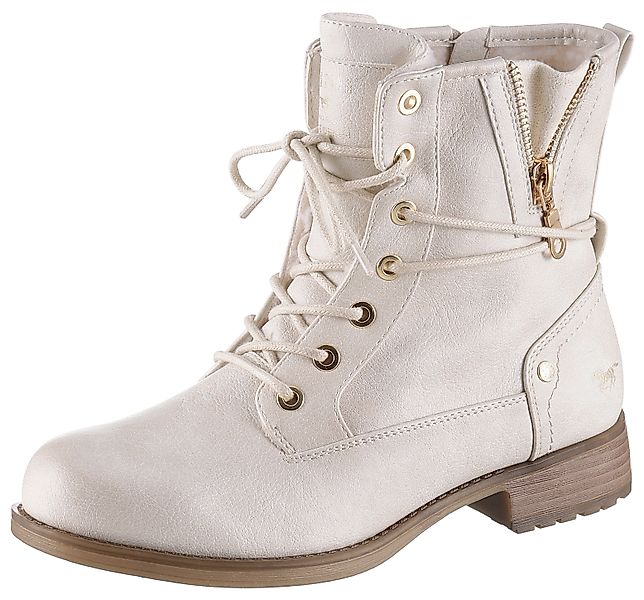 Mustang Shoes Winterboots, Blockabsatz, Winterstiefelette, Schnürboots günstig online kaufen