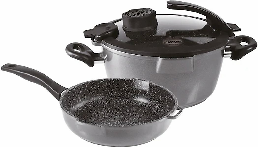 STONELINE Topf-Set »Smell Well« Aluminiumguss Set, 1x Bratentopf Ø 24 cm, 1 günstig online kaufen