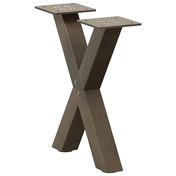 vidaXL Couchtischbeine X-Form 2 Stk Naturstahl 37x30-31 cm Stahl 4012875 günstig online kaufen
