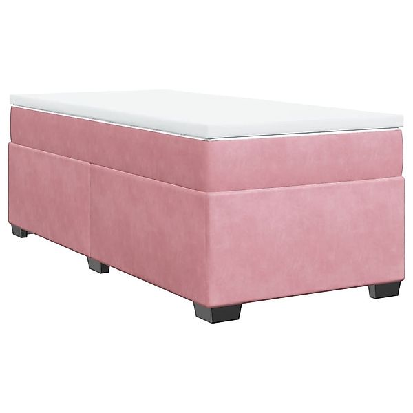 vidaXL Bett Boxspringbett mit Matratze Rosa günstig online kaufen