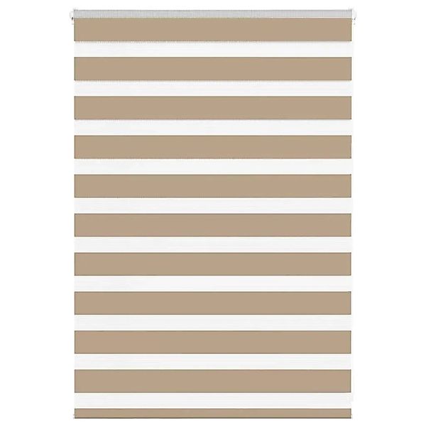 vidaXL Doppelrollo Sandbraun 115x100 cm Stoffbreite 110,9 cm Polyester 4014 günstig online kaufen