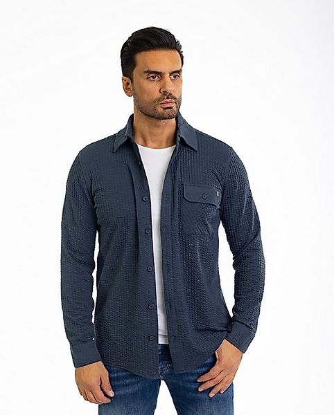 Denim Distriqt Langarmhemd Lässiges Herren Überhemd mit hohem Strechanteil günstig online kaufen