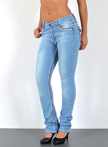 ESRA Straight-Jeans Damen Straight Jeans mit günstig online kaufen