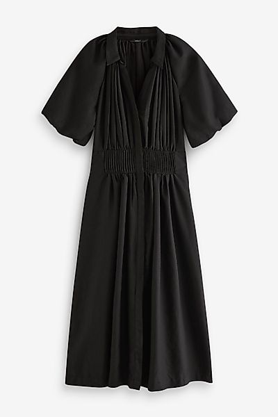 Next Midikleid Midikleid mit Puffärmeln - Kurzgröße günstig online kaufen
