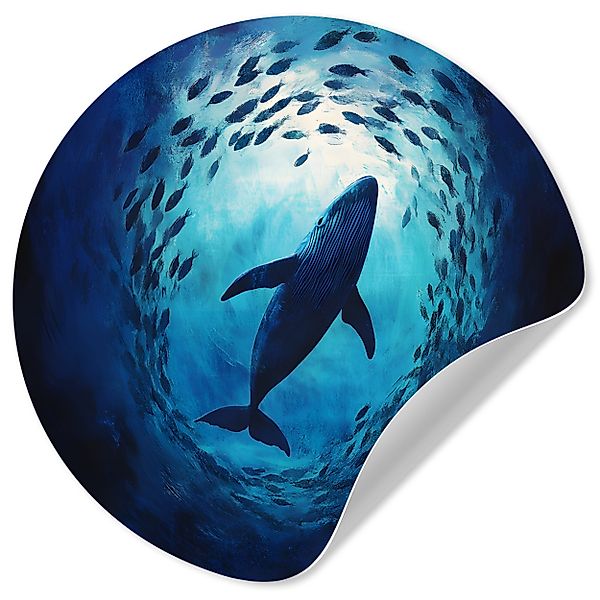 MuchoWow Wandsticker Wal - Fisch - günstig online kaufen