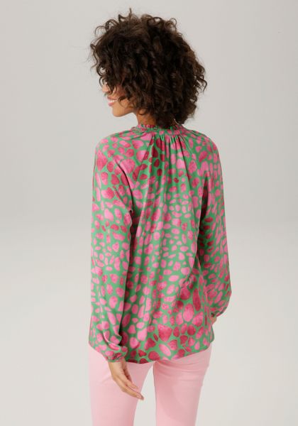 Aniston CASUAL Schlupfbluse mit interessanten Alloverdruck günstig online kaufen