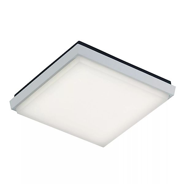 Helestra - Sola LED Außendeckenleuchte 24x24cm - weiß/matt/LxBxH 24x24x4,5c günstig online kaufen
