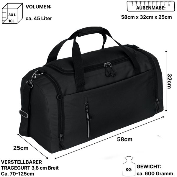 EAAKIE Sporttasche 45 L Reisetasche Saunatasche günstig online kaufen