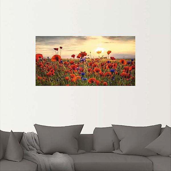 Artland Wandbild "Mohnblumen", Blumen, (1 St.), als Alubild, Outdoorbild, L günstig online kaufen
