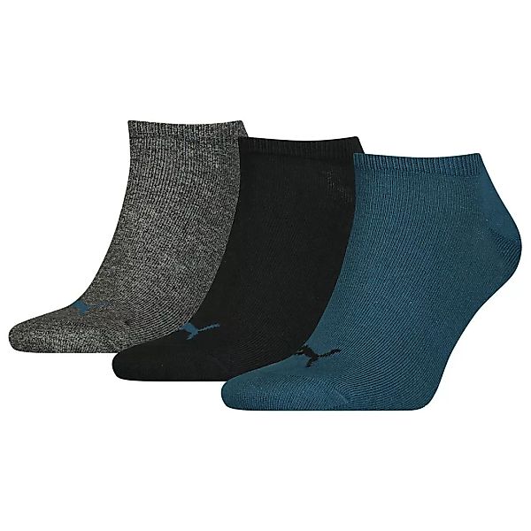 Puma Sneaker Plain Socken 3 Paare EU 35-38 Intense Blue / Black / Grey Méla günstig online kaufen