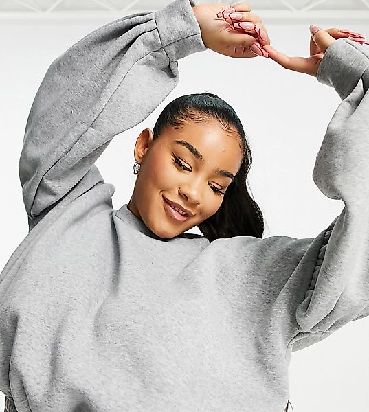 I Saw It First Plus – Elastisches Sweatshirt in Grau günstig online kaufen