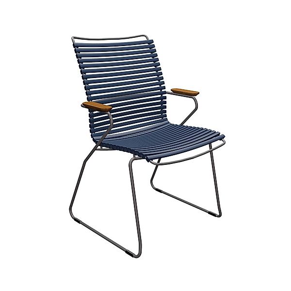 Outdoor Stuhl Click hohe Rückenlehne dunkelblau günstig online kaufen