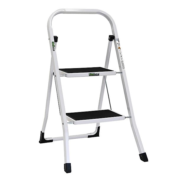 TRUTZHOLM Trittleiter 2 Stufen Klappbar TÜV/GS 150 kg Anti-Rutsch Trittfläc günstig online kaufen