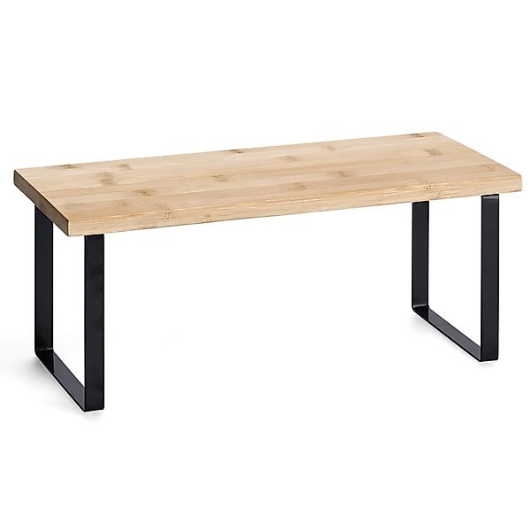 Zeller Present Regal Regal, Bambus/Metall, schwarz, ca. 36 x 15,5 x 15,5 cm günstig online kaufen