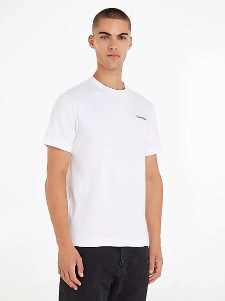 Calvin Klein T-Shirt "Micro Logo", aus dickem Winterjersey, mit Logoprint günstig online kaufen