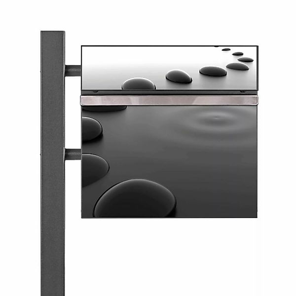 Banjado Standbriefkasten Anthrazit 45x120x16.5cm Groß Inkl. Montagematerial günstig online kaufen