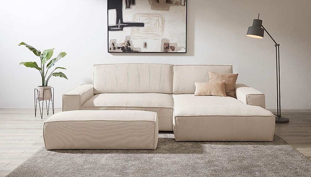 Home affaire Polsterecke "NEU: SHERWOOD XXL tief, L-Form mit Schlaffunktion günstig online kaufen