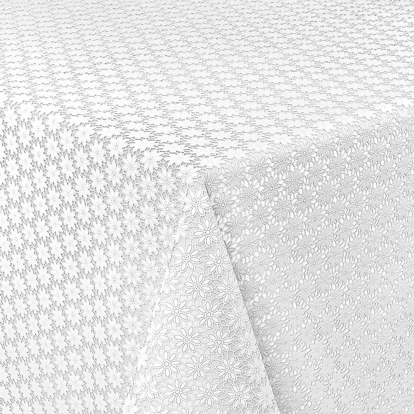 ANRO Tischdecke Lace Vinyltischdecke Häkelspitze Gartentischdecke günstig online kaufen
