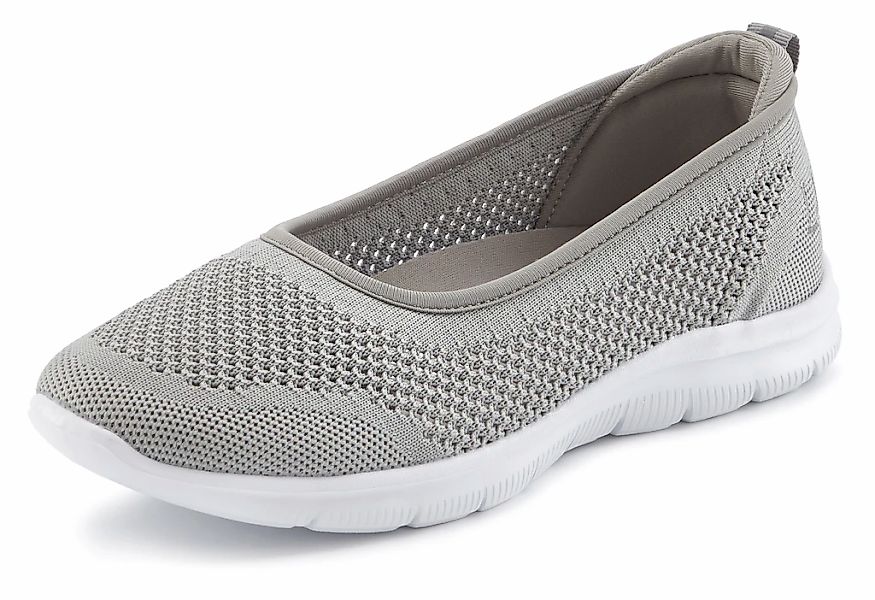 LASCANA Sneaker Ballerinas, ultraleichter Slipper, Freizeitschuh zum Reinsc günstig online kaufen