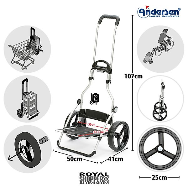 Andersen Einkaufstrolley Andersen Royal Shopper 25 günstig online kaufen
