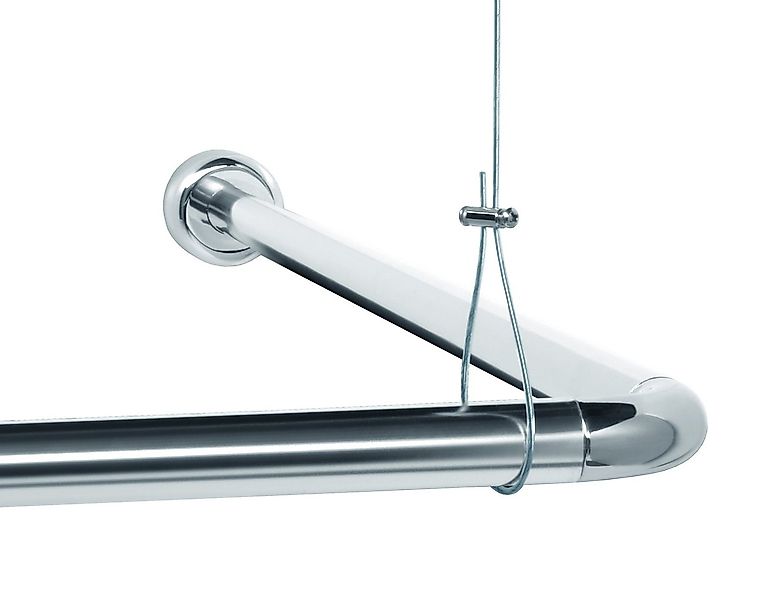 Libaro Duschvorhang stange Duschstange L-Form & U-Form Duschvorhangstange B günstig online kaufen