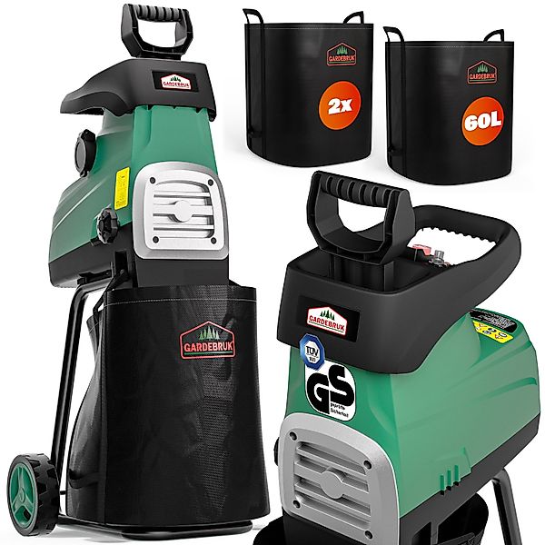 Gardebruk Häcksler, Elektrischer Leisehäcksler 3100 W günstig online kaufen