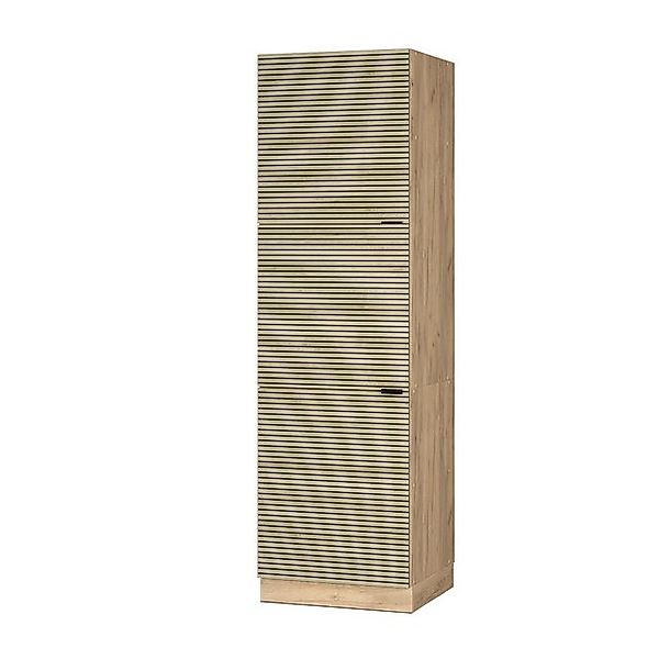 Vicco Herdumbauschrank Fame-Line Herdschrank Eiche Paneel 60 cm günstig online kaufen