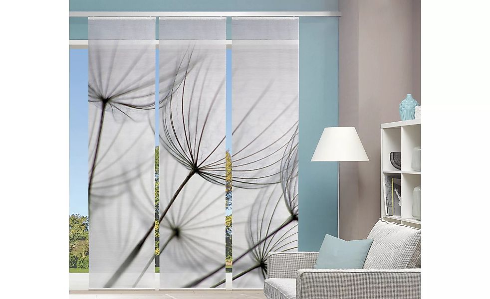 Panello, 3er-Set - grau - 100% Polyester - 60 cm - Gardinen & Vorhänge > Ga günstig online kaufen