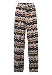 Zero Stoffhose "Damen Hose mit Zickzackmuster 30 Inch" Bindedetail günstig online kaufen
