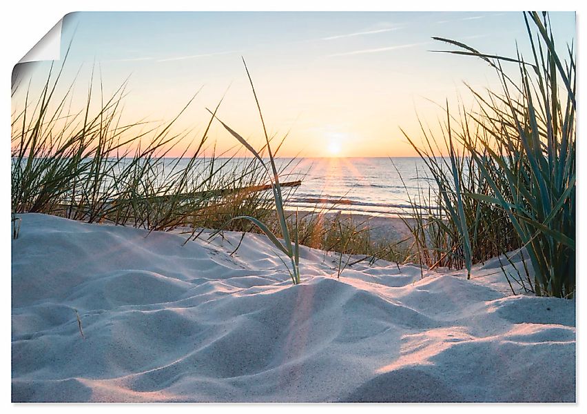 Artland "Ostseestrand" Strand 1 Stk. tlg. als Alubild, Leinwandbild, Poster günstig online kaufen