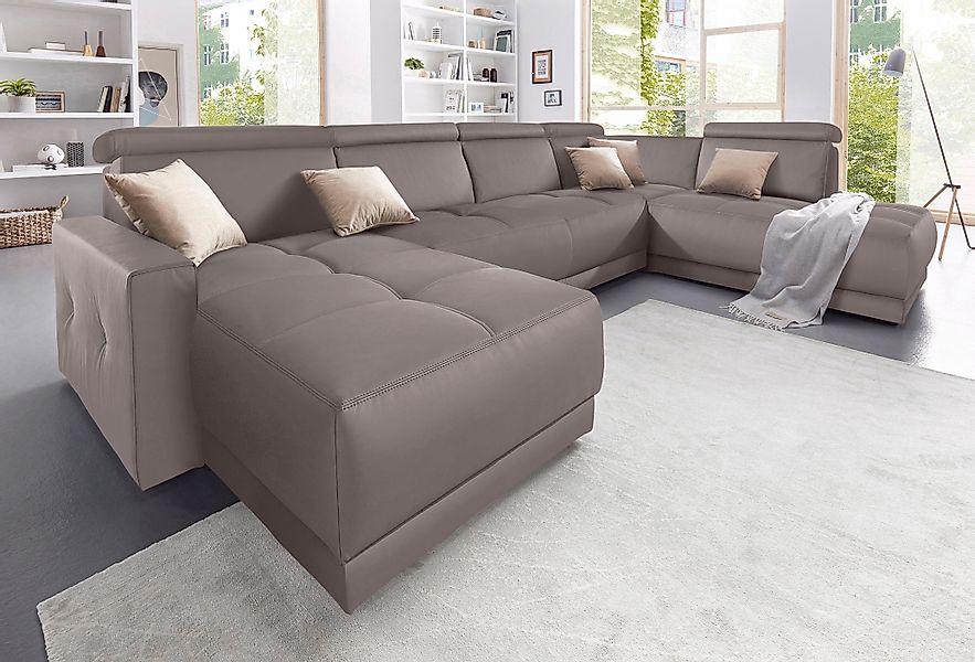 DOMO collection Wohnlandschaft "Ava moderne Sitzheftung mit toller Doppelna günstig online kaufen