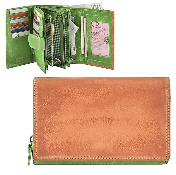 Mika Geldbörse "Color" Leder, Damenbörse, bunt, günstig online kaufen