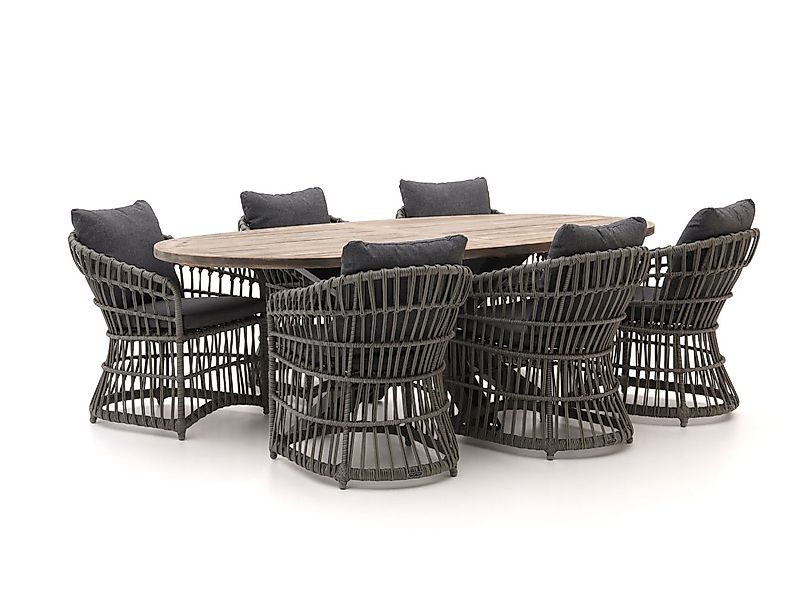 Intenso Cameri/ROUGH-Y Ellips 240 cm Gartenmöbel-Set 7-teilig günstig online kaufen