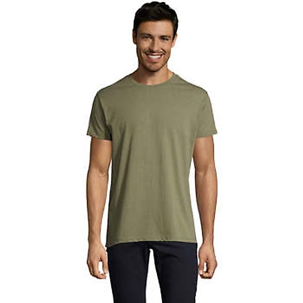 Sols  T-Shirt Camiseta IMPERIAL FIT color Caqui-100% algodón semi-peinado günstig online kaufen